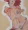 Egon Schiele, Reclining Nude, Lithograph 6