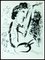 Marc Chagall, Der Maler mit der Palette, 1973, Original Lithographie 1