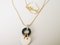 18K Two-Tone Gold Necklace and Pendant with Heart Motif 1