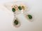 Gelbgold & Diopside Ohrringe, 2er Set 2