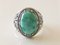 Anello con sigillo in argento con Larimar Cabochon, Immagine 1