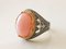 Pink Opal & Silver Signet Ring 1