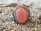 Pink Opal & Silver Signet Ring 11