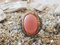 Pink Opal & Silver Signet Ring 10