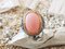 Pink Opal & Silver Signet Ring 3