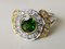 18-Karat Yellow and White Gold, Diopside and Diamond Ring, Image 1