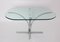 German Glass and Chrome Dining Table, 1960s 4