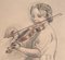Maurice Denis, Violinist, Early 20th Century, Original Lithograph 3