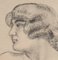 Maurice Denis, Profile of a Woman, principios del siglo XX, litografía original, Imagen 4