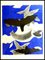 Georges Braque, Birds on a Blue Background, 1955, Lithograph 1