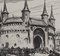 Henry Cheffers, Poland: Krakow. Le Rondel, Château, 1924, Woodcut, Image 7