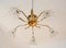 Lámpara de araña Mid-Century de latón de Emil Stejnar para Rupert Nikoll, Imagen 2