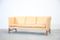 Danish Beige Leather 3-Seater Sofa, 1970s, Image 2