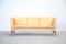 Dänisches 3-Sitzer Ledersofa in Beige, 1970er 1