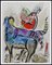Marc Chagall, The Blue Cow, 1972, Litografía original, Imagen 1