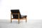 Scandinavian Leather Lounge Chair by Ole Gjerlov Knudsen & Torben Lind for France & Son, 1962, Image 6