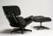 American Black 670 Swivel Chair and 671 Ottoman by Charles and Ray Eames for Herman Miller, 1972 6
