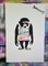 Ziegler T, Peace Love and Anarchy Monkey Sign, Stencil Painting on Paper 2