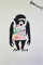 Ziegler T, Peace Love and Anarchy Monkey, pittura a stencil su carta, Immagine 1