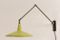 Limettengrüne Panama Wandlampe von Wim Rietveld for Gispen, 1950er 1