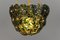 Green Murano Glass Flowers and Brass Pendant Light 5