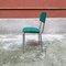 Moderner italienischer Mid-Century Stuhl aus verchromtem Stahl & grünem Samt, 1960er 4