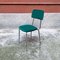 Mid-Century Italian Modern Chromed Steel & Forest Green Velvet Chair, 1960s 2