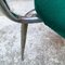 Moderner italienischer Mid-Century Stuhl aus verchromtem Stahl & grünem Samt, 1960er 11