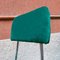Moderner italienischer Mid-Century Stuhl aus verchromtem Stahl & grünem Samt, 1960er 7