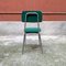 Moderner italienischer Mid-Century Stuhl aus verchromtem Stahl & grünem Samt, 1960er 6