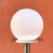 Space Age Italian Floor Lamp in Chromed Steel and Opaline Glass, 1970s, Image 5