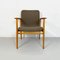 Mid-Century Italian Armchair in Solid Beech and Fabric by Anonima Castelli, 1960s 2