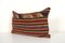 Vintage Turkish Anatolian Striped Kilim Wool Pillow Cover 2