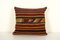 Vintage Turkish Striped Kilim Pillow Cover, Image 1