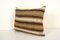 Traditional Turkish Decorative Striped Kilim Lumbar Cushion Cover in Wool & Hemp, Image 2
