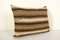 Traditional Turkish Decorative Striped Kilim Lumbar Cushion Cover in Wool & Hemp 3