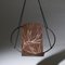 Modern Minimal Strelitzia Carved Into Genuine Leather Sling Hanging Chair by Joanina Pastoll for Studio Stirling, Image 3