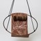 Modern Minimal Strelitzia Carved Into Genuine Leather Sling Hanging Chair by Joanina Pastoll for Studio Stirling, Image 1