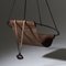 Modern Minimal Strelitzia Carved Into Genuine Leather Sling Hanging Chair by Joanina Pastoll for Studio Stirling 2