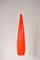 Italian Orange / Red Glass Hanging Lamp from Vistosi, 1960s, Image 1