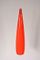 Italian Orange / Red Glass Hanging Lamp from Vistosi, 1960s 5