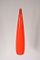 Italian Orange / Red Glass Hanging Lamp from Vistosi, 1960s, Image 5