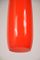 Italienische Orange / Rot Glas Hängelampe von Vistosi, 1960er 3