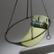 Modern Minimal Outdoor Rubin and Forest Hanging Swing Chair by Joanina Pastoll for Studio Stirling, Image 8