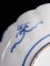 hite Ceramic Plates with Ornate Indigo Blue Designs, Set of 3, Image 6