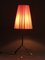 French Black & Red Tripod Table Lamp, 1950s 4