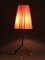 French Black & Red Tripod Table Lamp, 1950s, Image 4