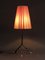 French Black & Red Tripod Table Lamp, 1950s 2