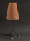 French Black & Red Tripod Table Lamp, 1950s 3