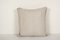 Housse de Coussin Artisanale en Soie et Velours Tan & Bleu 4